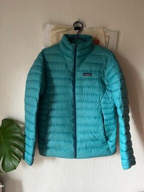 Patagonia Men’s Teal Puffy Down Jacket
